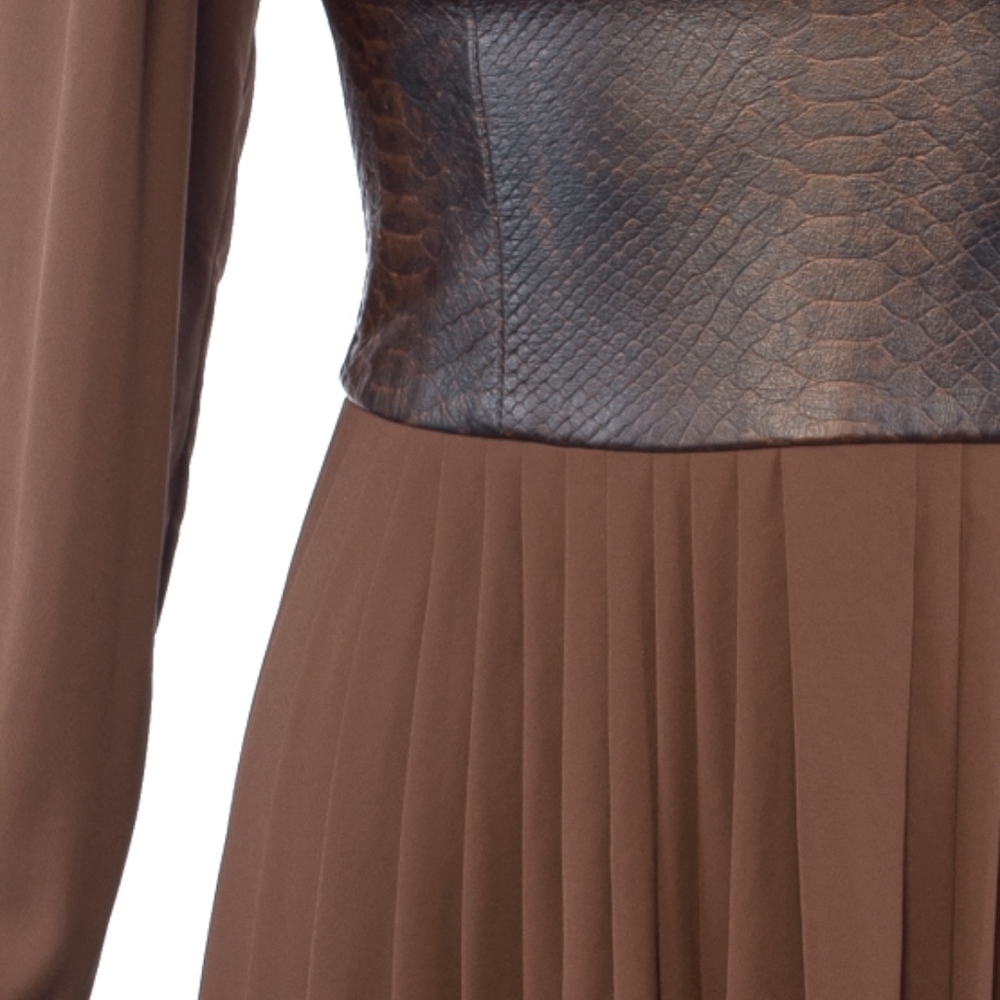 Michael Kors Collection Python Pleated Dress NWT - Picture 2 of 5